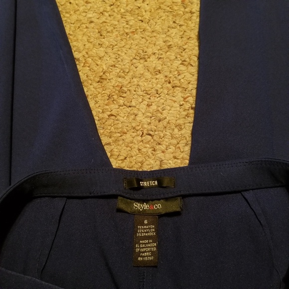 Cobalt blue stretch dress pants - Picture 5 of 6